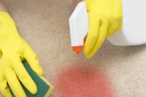 Professional hard floor cleaning in a Marylebone property entrance