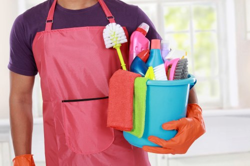 After builders cleaning in a Marylebone residential property