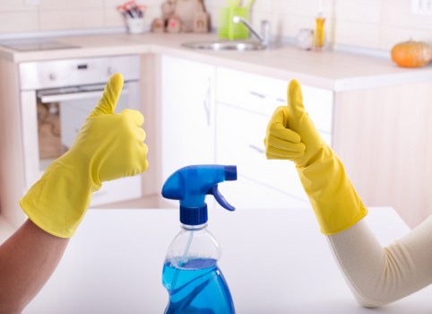 Steam cleaning a carpet in a central London office space
