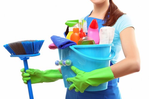 Local mattress cleaner treating stains in a Marylebone property