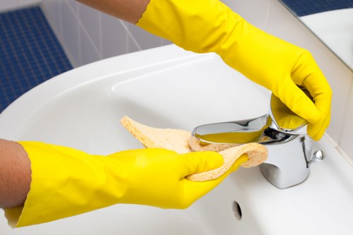 Sorting and removal of household items during a clearance in Marylebone